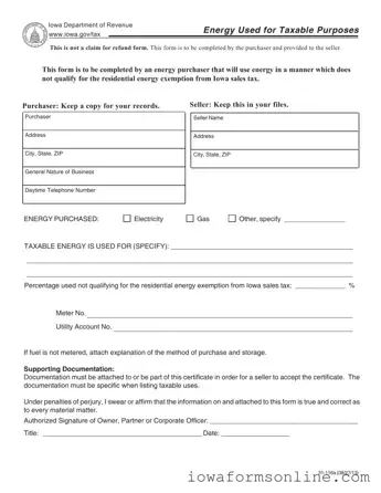 Fill a Valid Iowa 31 116A Template